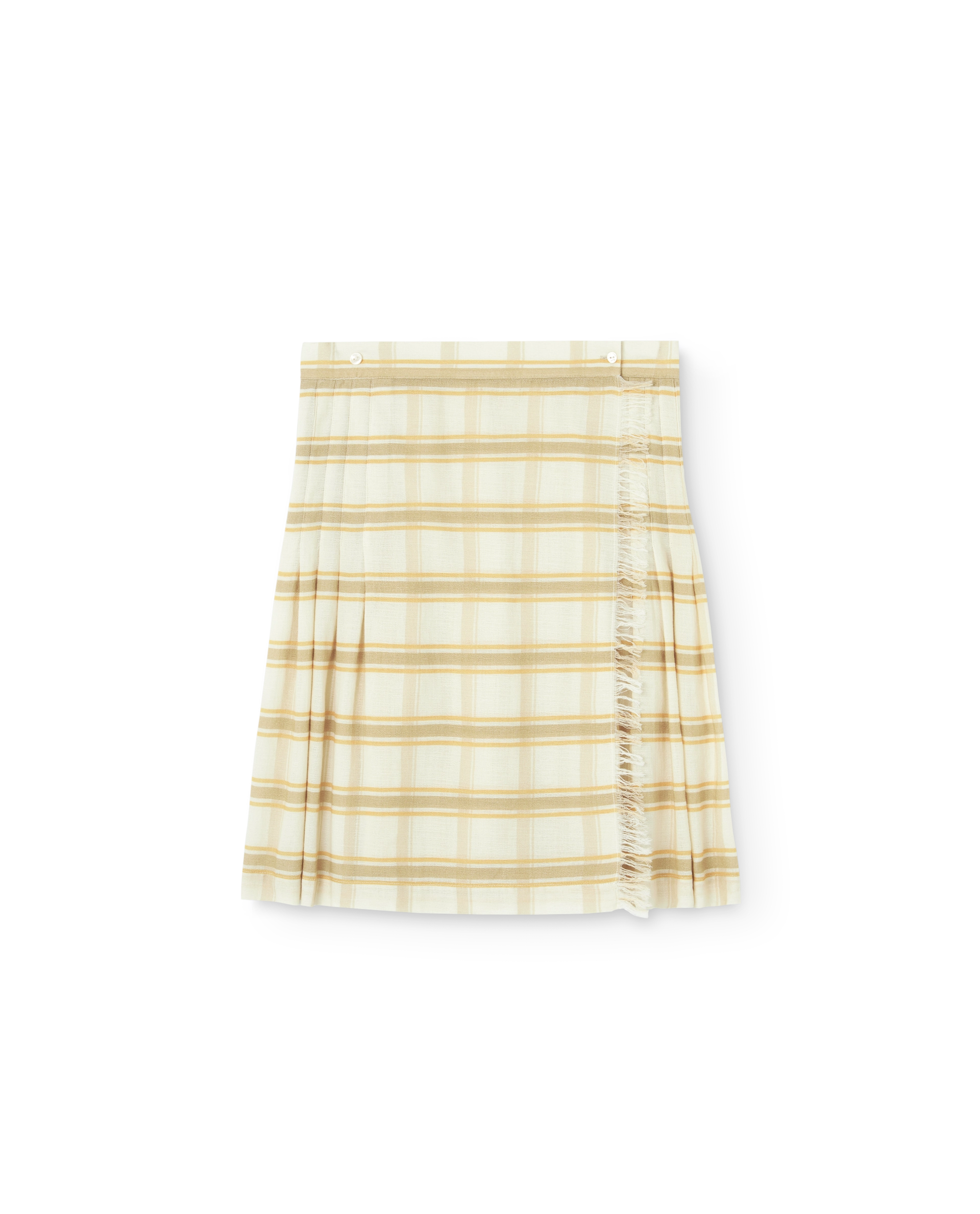 Beige Kudu Midi Skirt PRODUCT FRONT