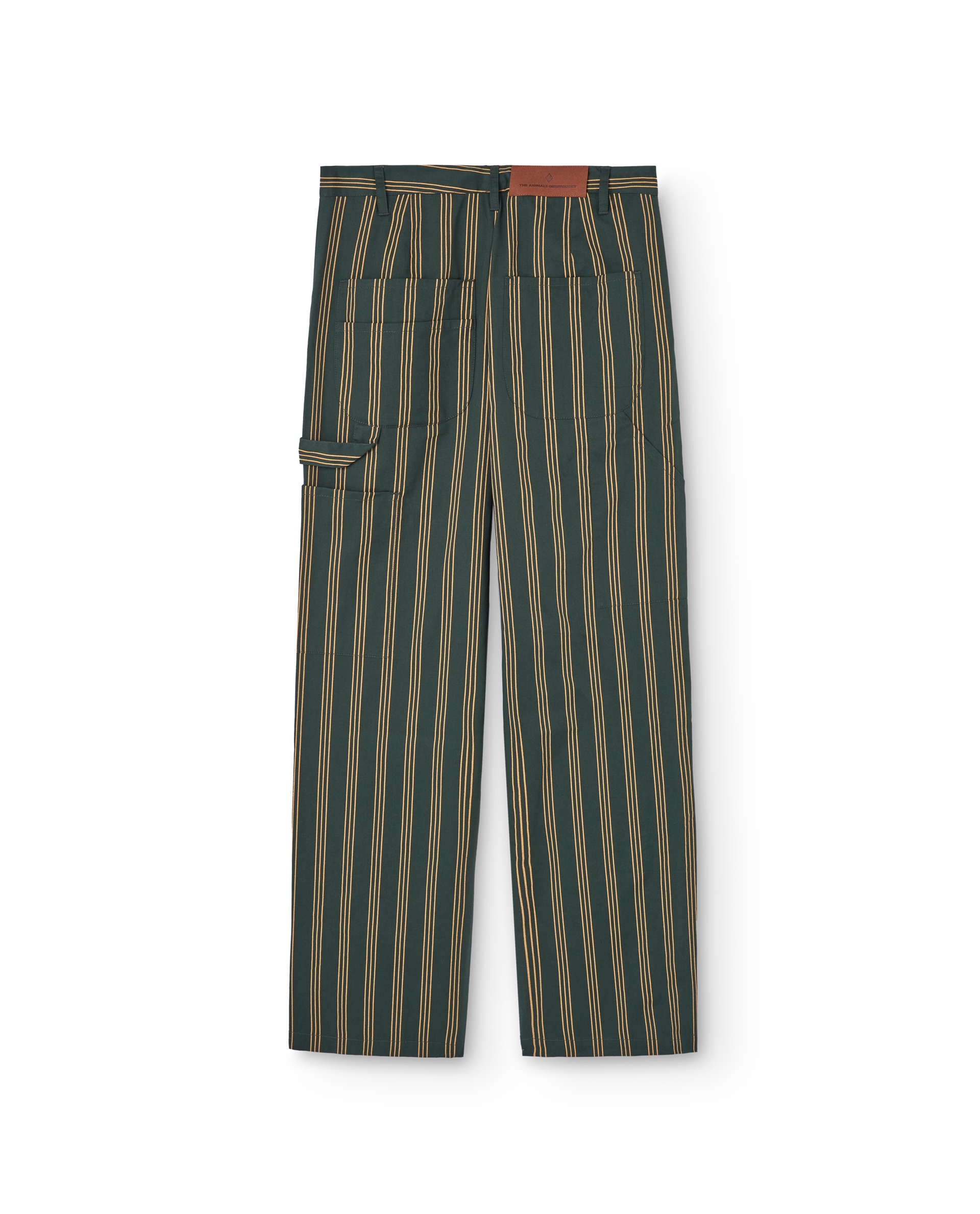 Deep Green Stripes Elk Pants PRODUCT BACK