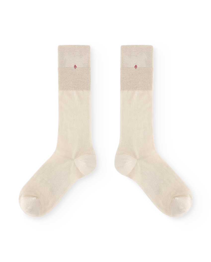 Ecru Egret Socks